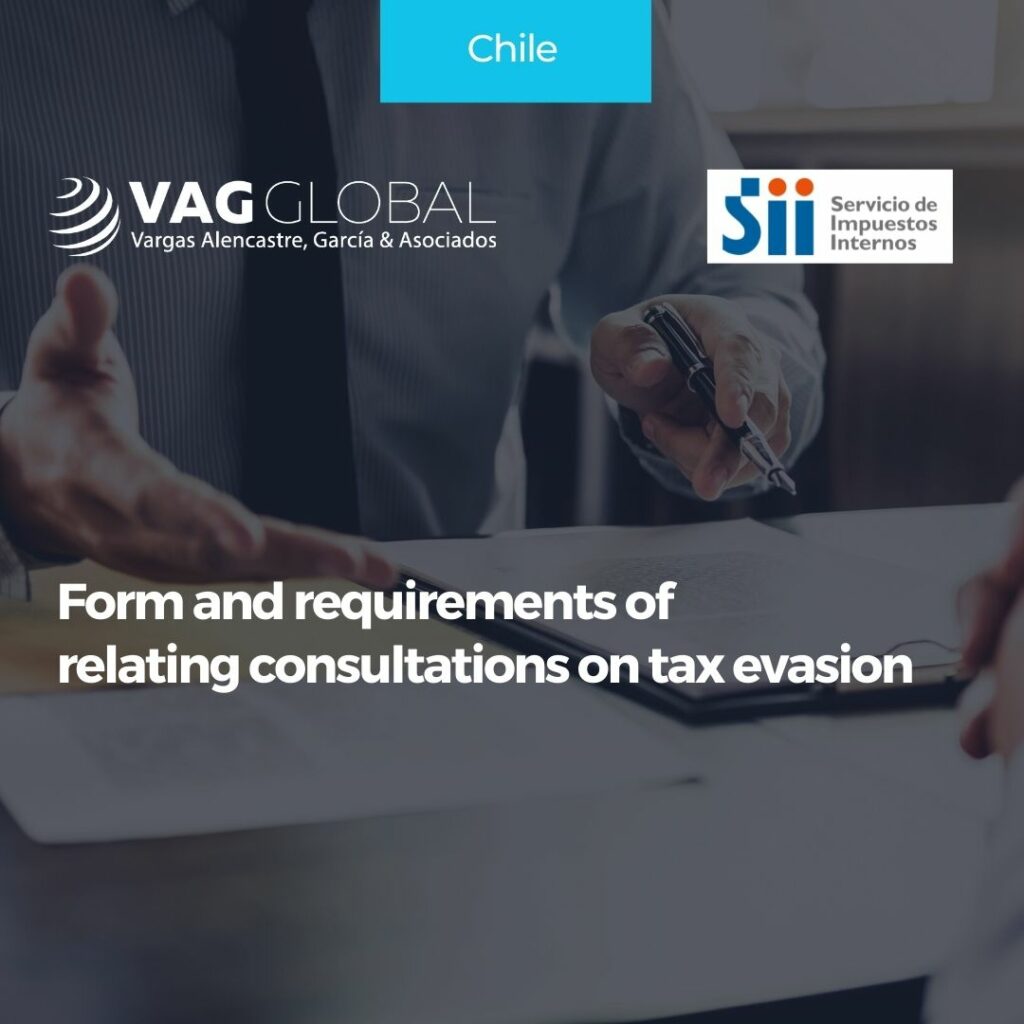 Form and requirements of relating consultations on tax evasion