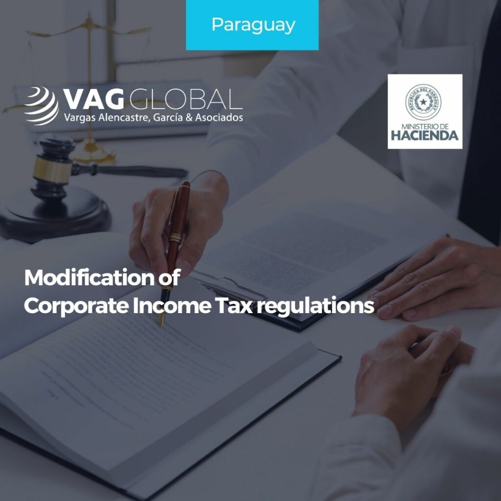 Modification of Corporate Income Tax regulations
