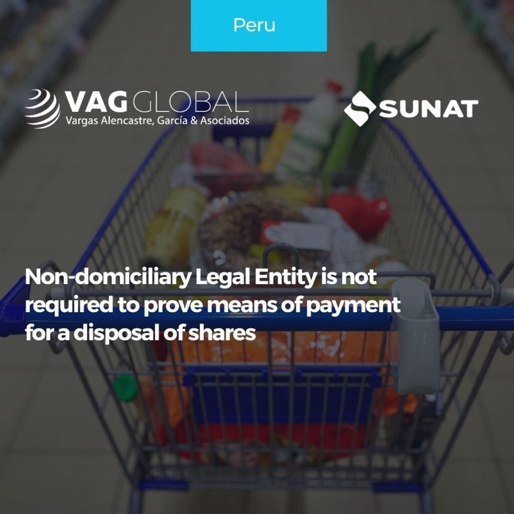 Non-domiciliary Legal Entity is not required to prove means of payment for a disposal of shares