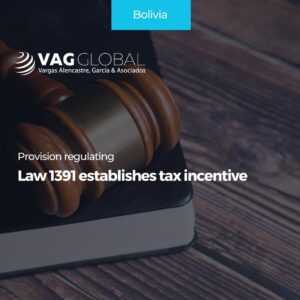 Provision regulating Law 1391 establishes tax incentive