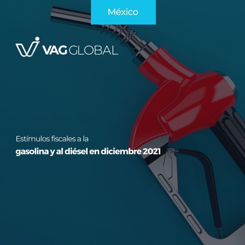 Estímulos fiscales a la gasolina y al diésel en diciembre 2021