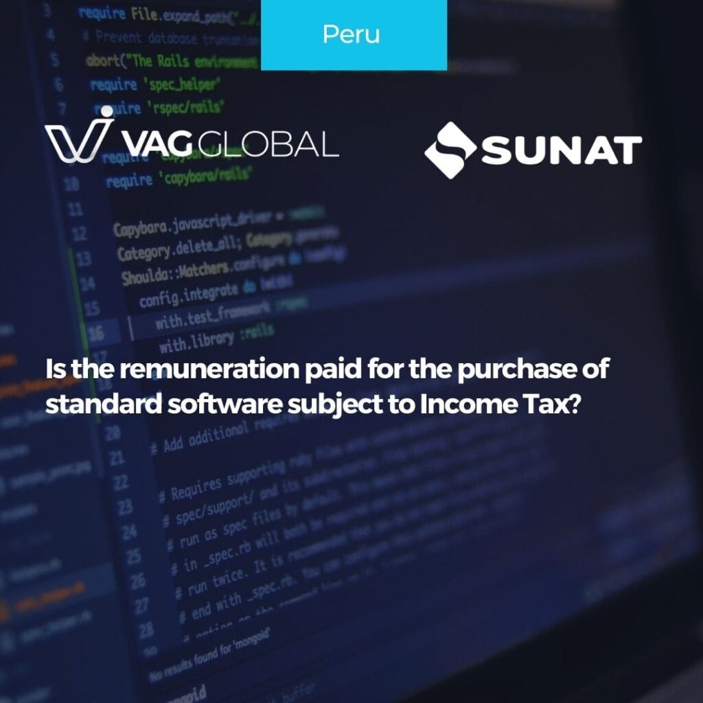 Is the remuneration paid for the purchase of standard software subject to Income Tax