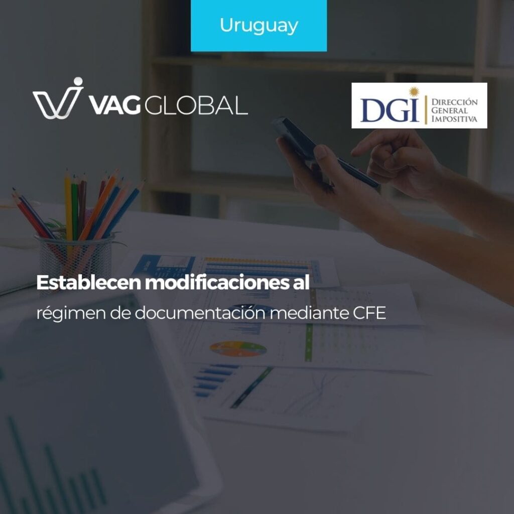 Establecen modificaciones al régimen de documentación mediante CFE