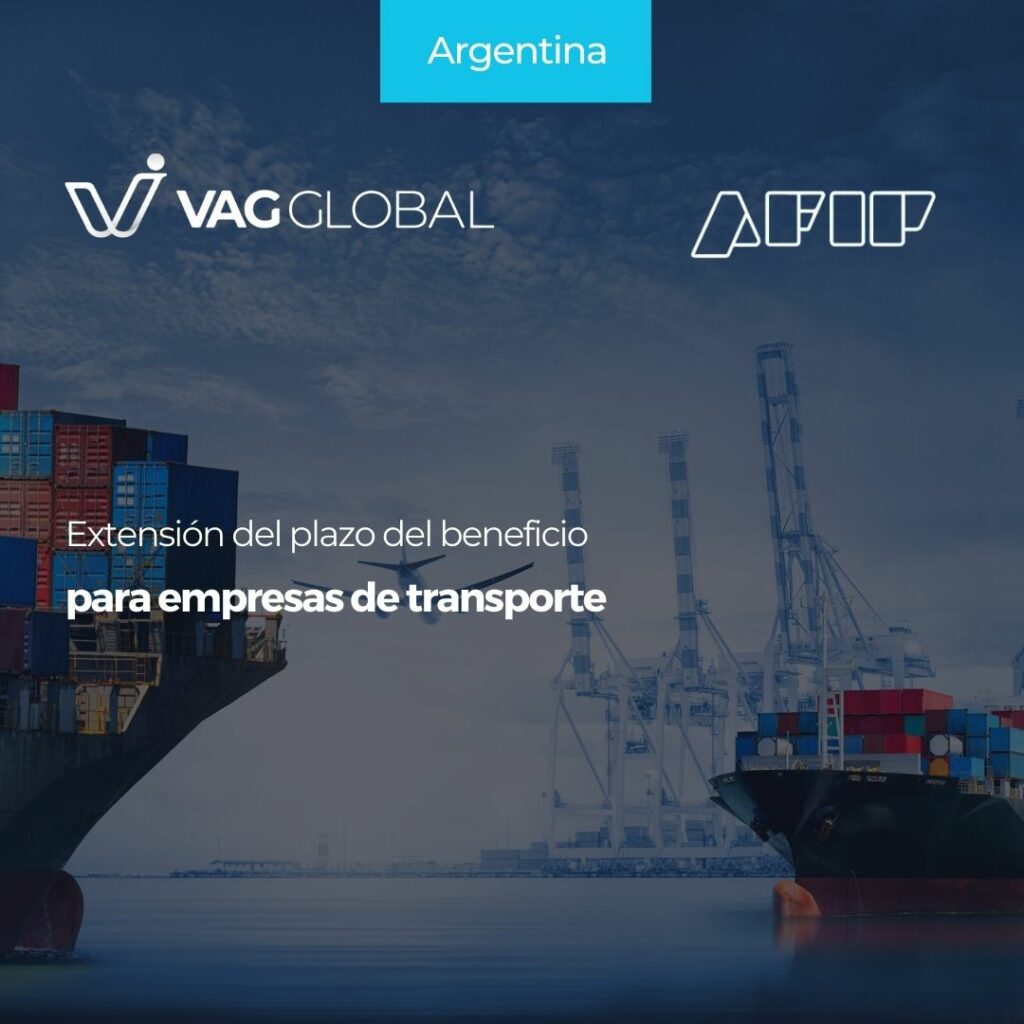 Extensión del plazo del beneficio para empresas de transporte