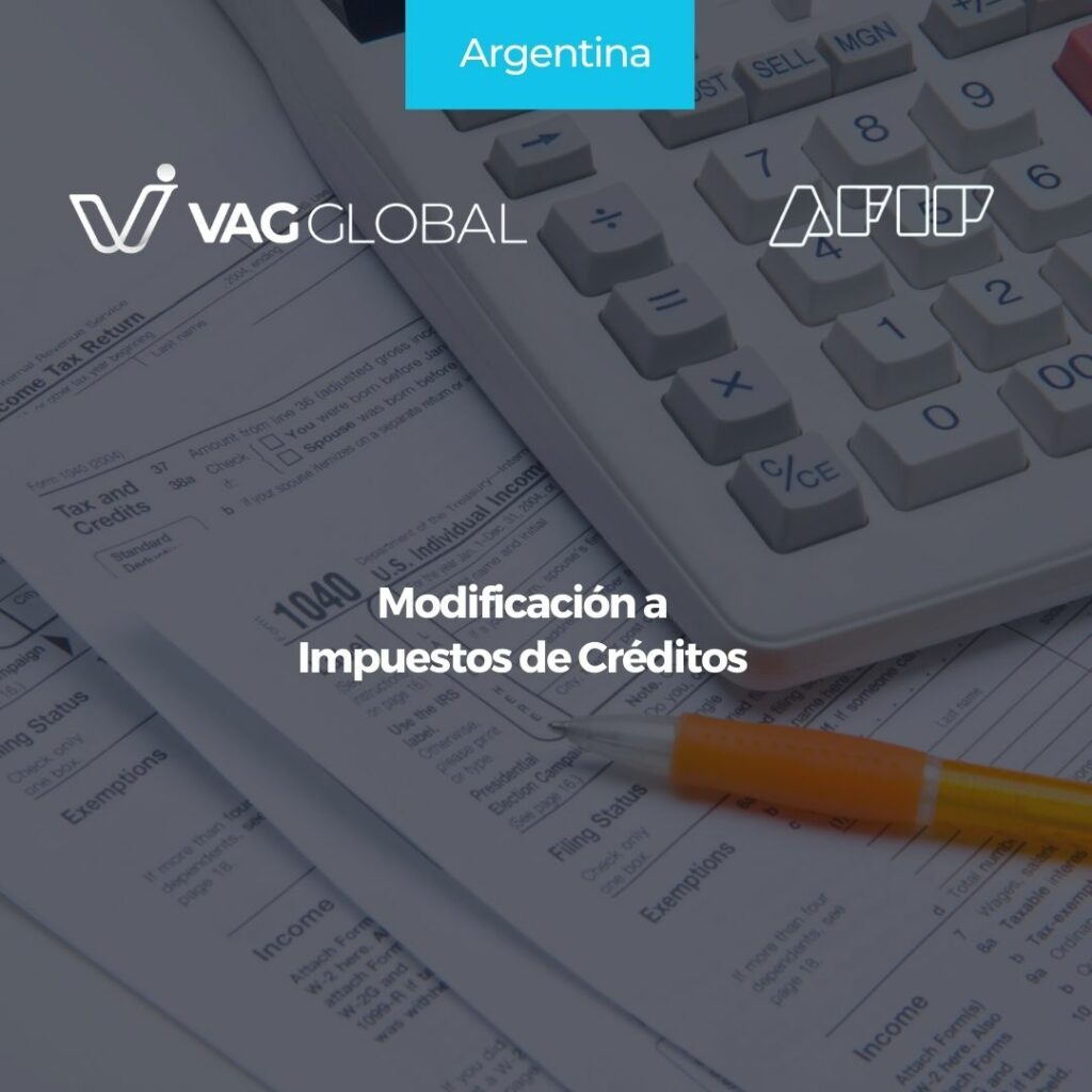 Modificación a Impuestos de Créditos
