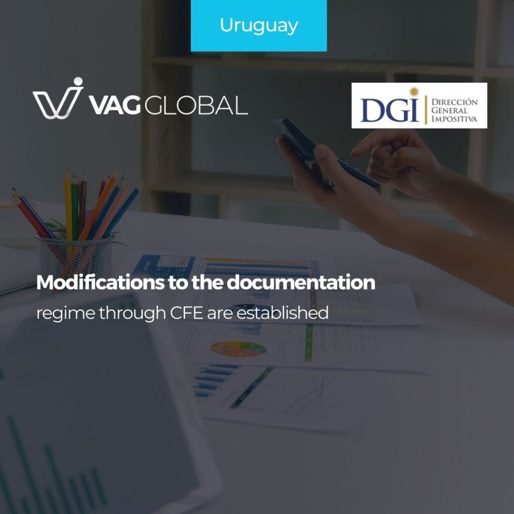 Modifications to the documentation regime through CFE are established.
