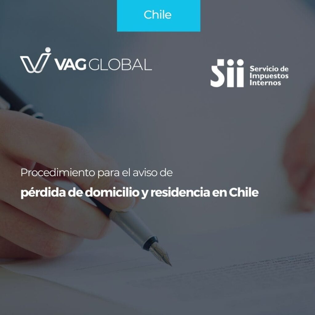 Procedimiento para el aviso de pérdida de domicilio y residencia en Chile