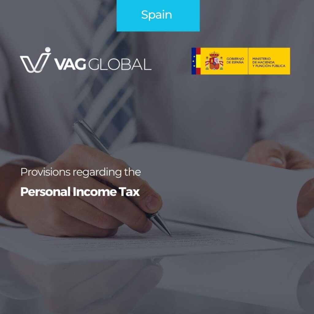 Provisions regarding the Personal Income Tax