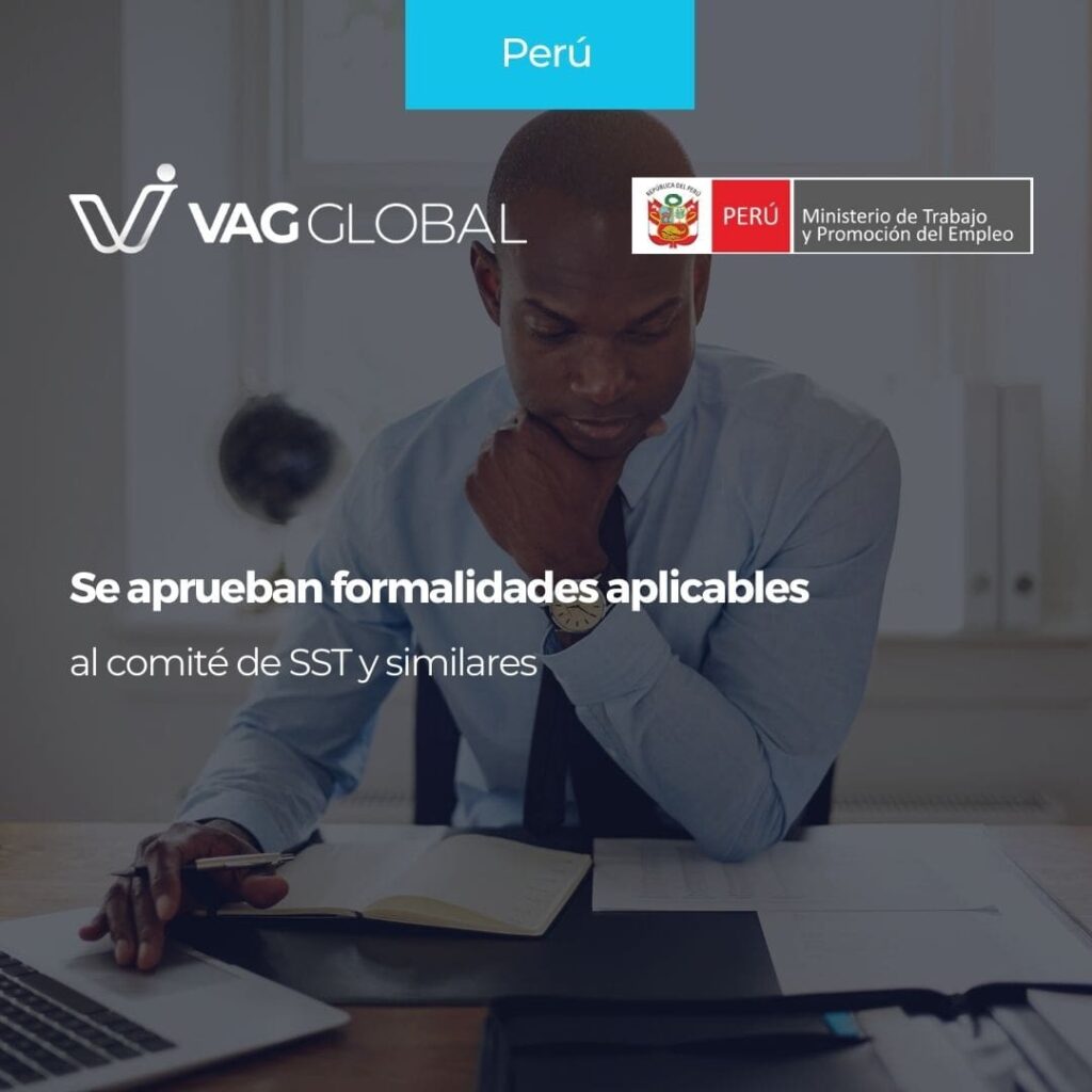 Se aprueban formalidades aplicables al comité de SST y similares