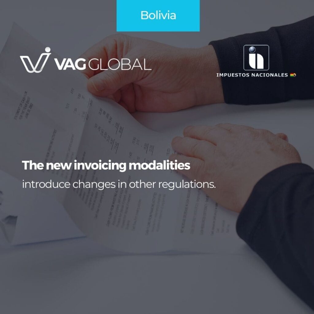 The new invoicing modalities introduce changes in other regulations.