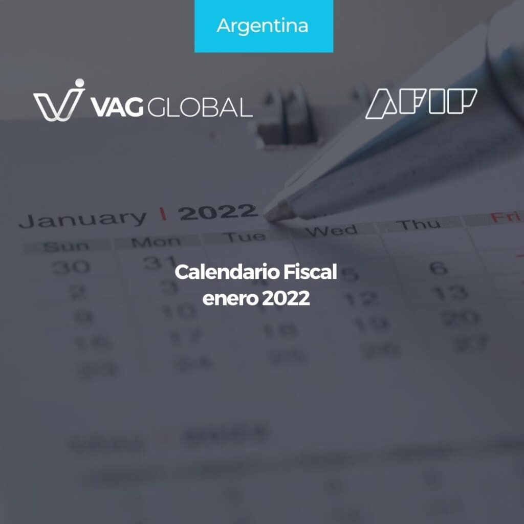 Calendario Fiscal enero 2022