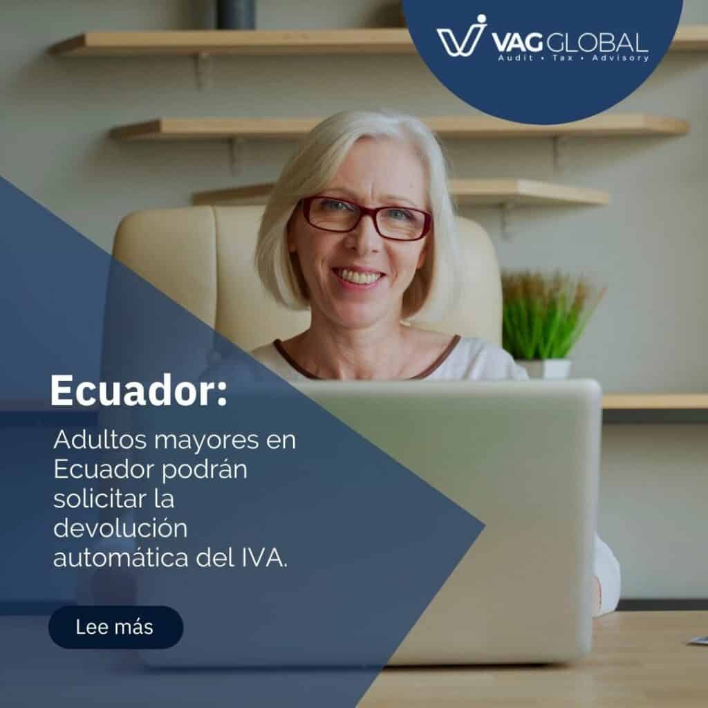 Adultos mayores en Ecuador podrán solicitar la devolución automática del IVA