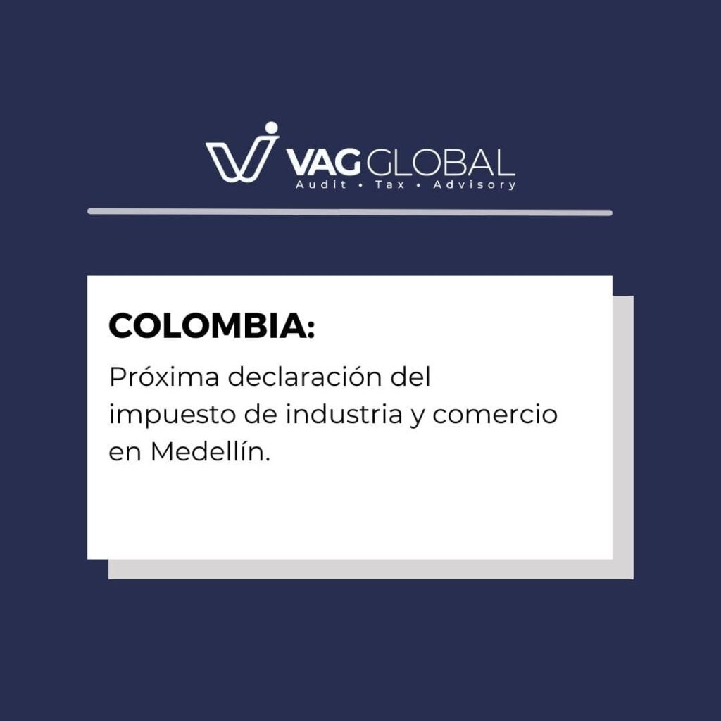 Próxima declaración del impuesto de industria y comercio en Medellín