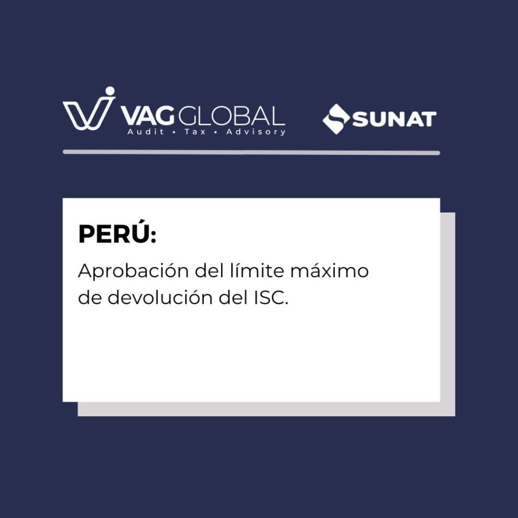 Aprobación del límite máximo de devolución del ISC