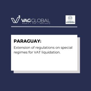 Extension of regulations on special regimes for VAT liquidation