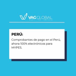 Comprobantes de pago en el Perú, ahora 100% electrónicos para MYPES